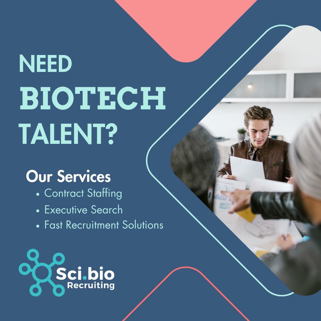 Biotech talent ad for Sci.bio